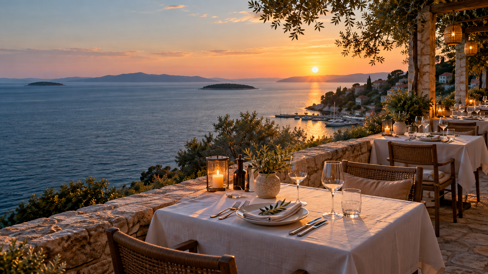 Ogledna terasa Restorana Mare uz more